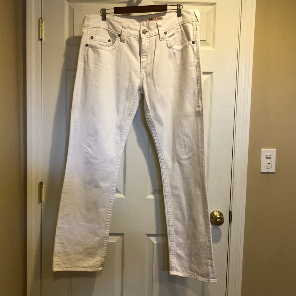 True Religion BOBBY all white boot cut jeans
